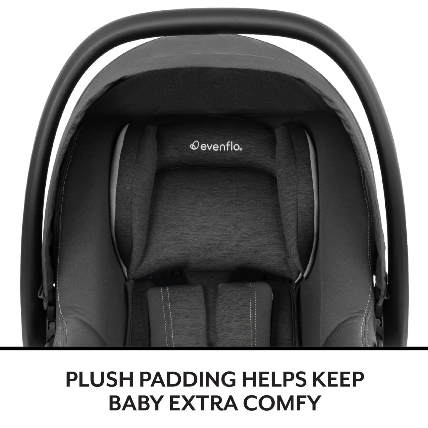 Evenflo Revolve180 LiteMax NXT Rotating Rear-Facing Lightweight Preemie and Infant Car Seat 3-30lbs. with SensorySoothe. Easy Install with Base (Agate Purple)