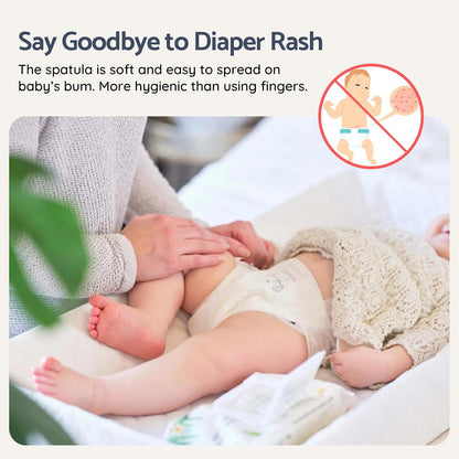 3 Packs Silicone Diaper Cream Applicator with Suction Base, Diaper Cream Spatula Applicator for Babies, Soft Silicone Diaper Cream Brush (Sage/Ether/Natural)