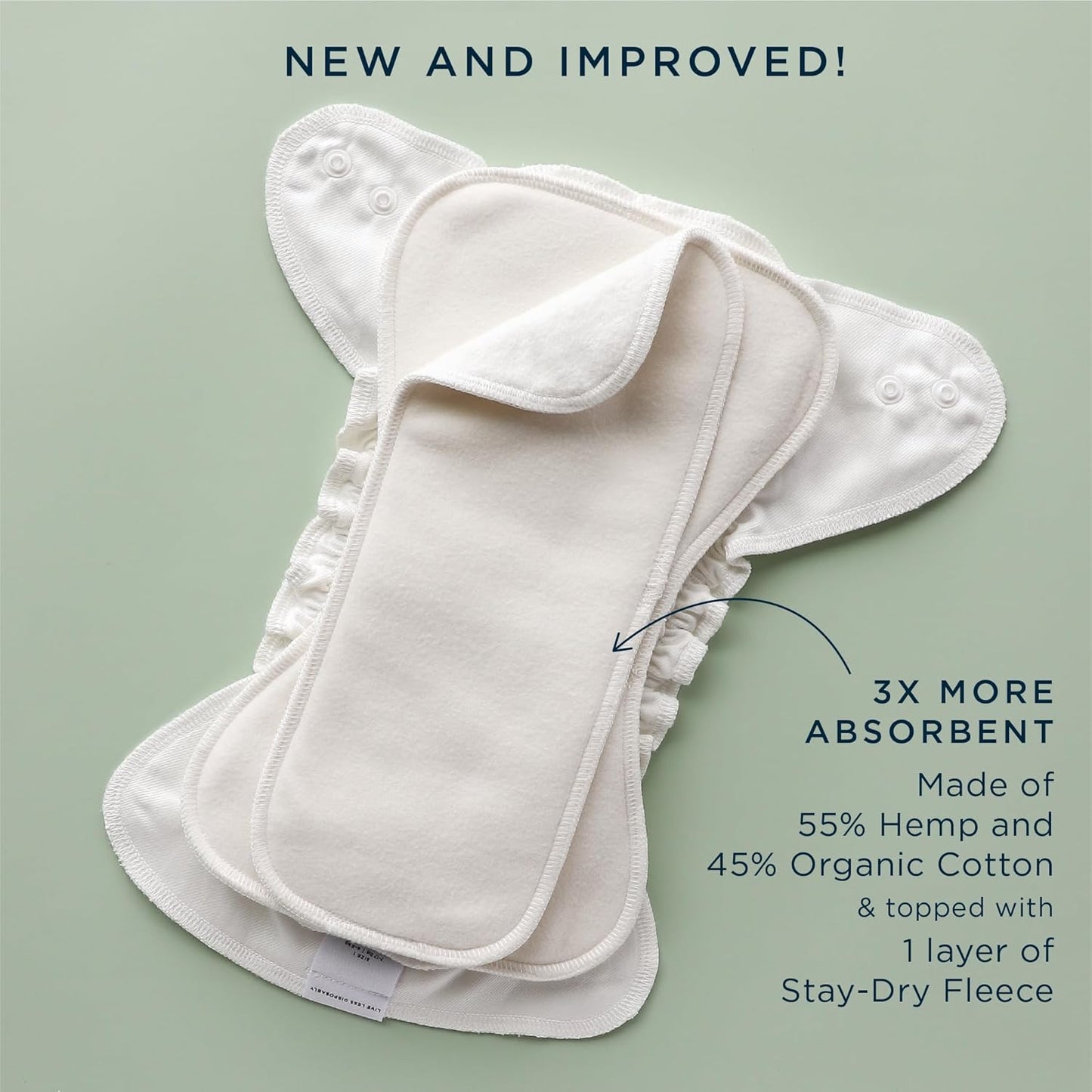 Esembly Tossers – Disposable Bamboo from Viscose Diaper Liners for Cloth Diapers – Earth-Friendly, Fragrance-Free, Chlorine-Free – One Size, 200 Liners (2-Pack of 100-Liner Rolls)