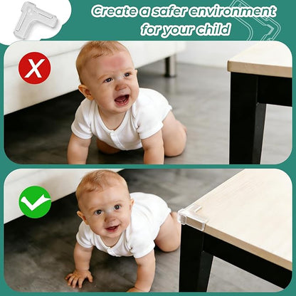 Corner Protectors for Baby(L Shape) 12 Pack Corner Protector for Furniture & Table Edges Furniture & Sharp Corners