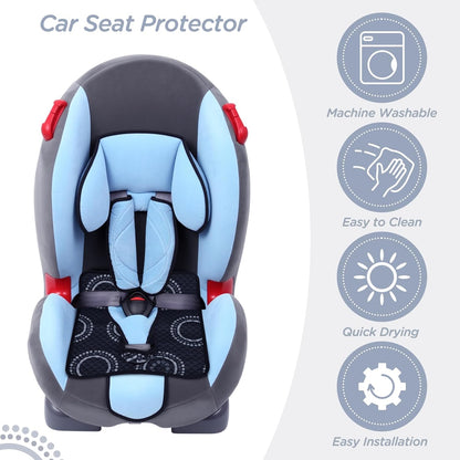 Potty Training Car Seat Protector, Waterproof Car Seat Cover for Toddlers, Piddle Pads for Baby Carseat, Stroller, Non-Slip & Machine Washable (Black, 2PC)