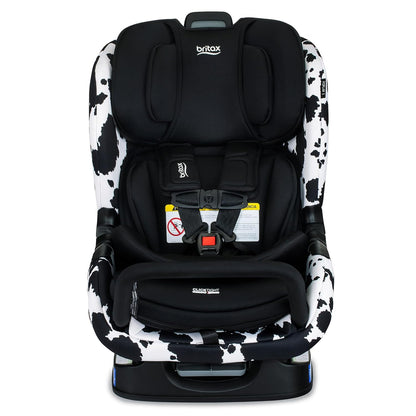 Britax Poplar S Convertible Car Seat, 2-in-1 Car Seat Extended Rear Facing, 17” Slim Car Seat Design with Fast & Easy ClickTight Installation, Anti-Rebound Bar & SafeWash Fabrics — Cowmooflage