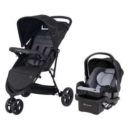 Baby Trend Venture 3-Wheel Stroller Travel System, Stellar Grey