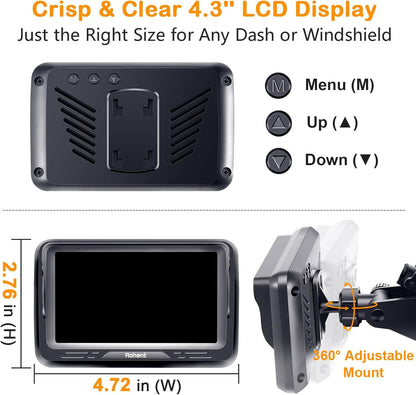 Rohent Car Camera for Baby USB: Plug and Play Easy to Install Crystal Night Vision Wide View Angle for Newborn Infant Safety