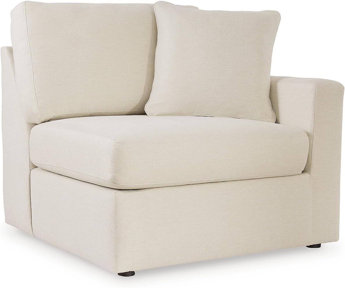 Signature Design by Ashley Modmax Coastal Press-Back Swivel Glider Rocker Recliner with Machine Washable Cover, Hidden Storage Compartments and 2 Bolster Pillows, Beige - Colors A