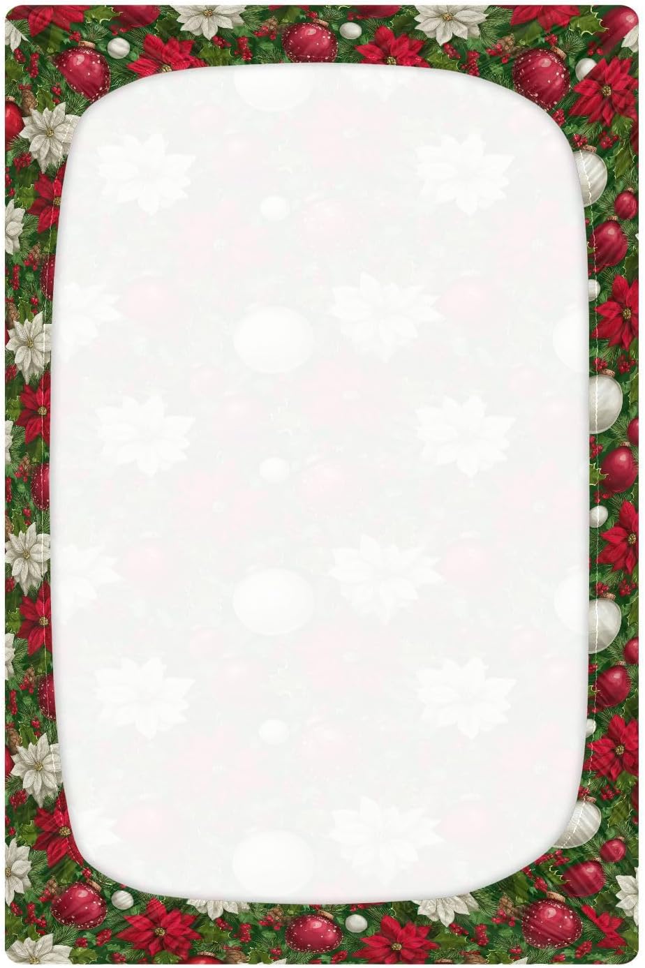 Baby Crib Sheet Cute Goose Flowers Crib Mattress for Boys and Girls Playard Sheet Soft Breathable Fitted Baby Mattress Cover 52x28in