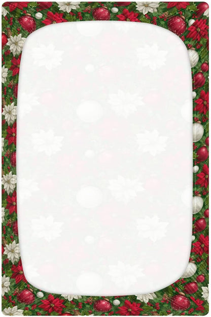 Baby Crib Sheet Cute Goose Flowers Crib Mattress for Boys and Girls Playard Sheet Soft Breathable Fitted Baby Mattress Cover 52x28in