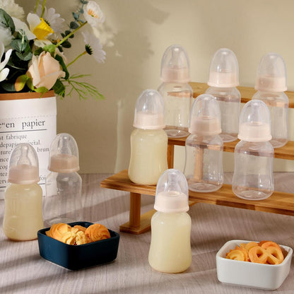 SiliFine 30 Pcs Baby Shower Favors Party Bottle Chug Game Mini Bottles Gift Sets for Gender Reveal Birthday Party Supplies Gift (Pink)