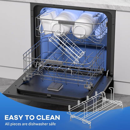 Baby Bottle Drying Rack Organizer Stainless Steel Large Countertop Glass Water Bottle Dryer Holder with Diatomite Stone Quick Dry Easy Clean and Brush Holder