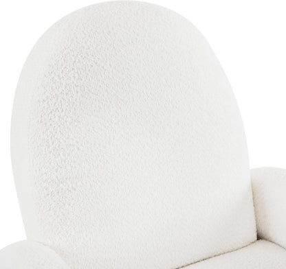 GDFStudio Swivel Glider Recliner Chair Nursery Rocker Recliner Chair with Boucle Upholstered High Back Single Seat Sofa Chair with Deep Seat Manual Nursing Reclining for Living Room, Light Green
