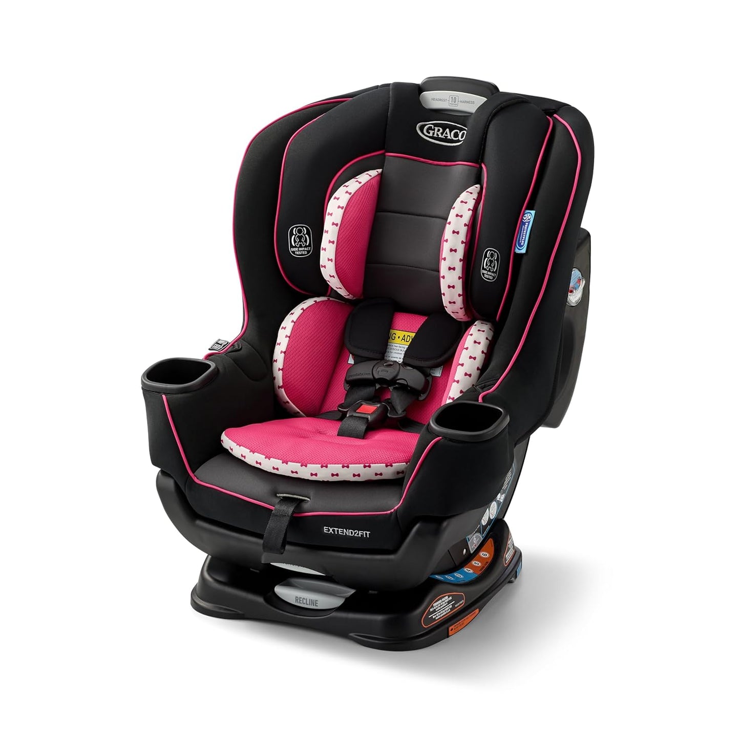 Graco Extend2Fit 3-in-1 Convertible Car Seat, 3 Modes – Rear Facing, Forward Facing Baby Car Seat and Highback Booster Seat, Adjustable Extension Panel for Extra Legroom, Ashten