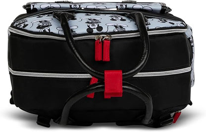Disney Diaper Bag Backpack with Changing Pad Mickey Mouse – 16” Nylon Baby Bag for Parents, Insulated Bottle Holders, Multiple Storage Pockets