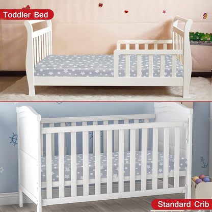 Pack and Play Sheets, 2 Pack Mini Crib Sheets, Stretchy Playard Fitted Sheet, Compatible with Graco Pack n Play, Soft and Breathable Material, Planet & Flower
