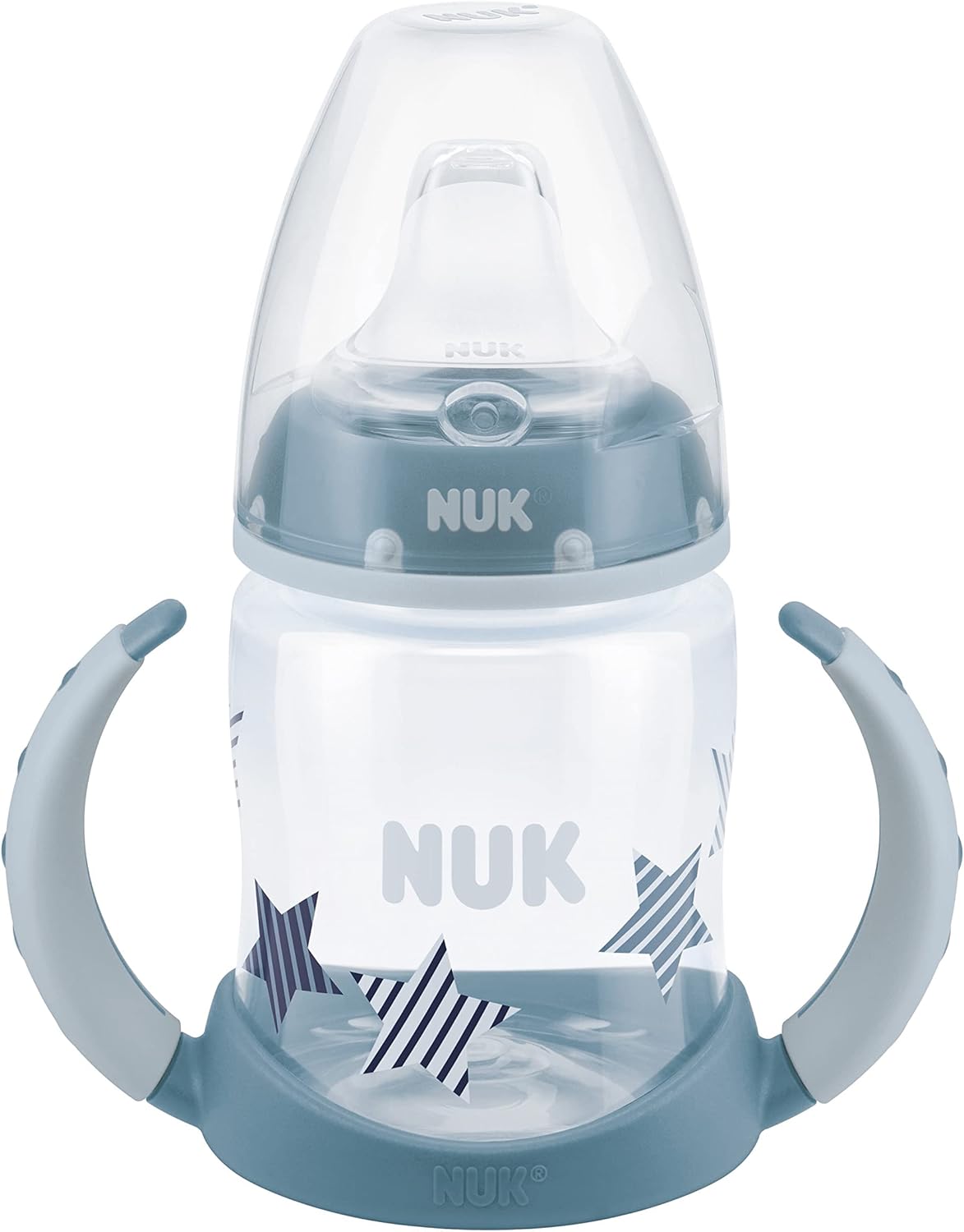 NUK Learner Cup, 5 Oz, Pack of 2, Pink Hearts, Soft Spout, Easy-Grip Handles, BPA Free, Spill Proof, Transition Sippy Cup