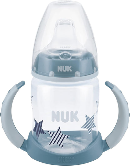 NUK Learner Cup, 5 Oz, Pack of 2, Pink Hearts, Soft Spout, Easy-Grip Handles, BPA Free, Spill Proof, Transition Sippy Cup
