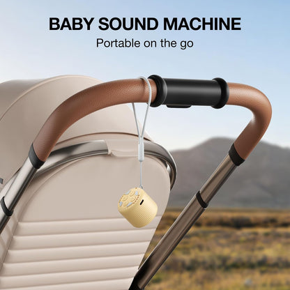 Portable Sound Machine for Baby Adults,LEICEX Travel Sound Machine,15 Non-Looping Sound Timer and Memory Play, Mini White Noise Machine for Sleeping Office Privacy Travel Gift