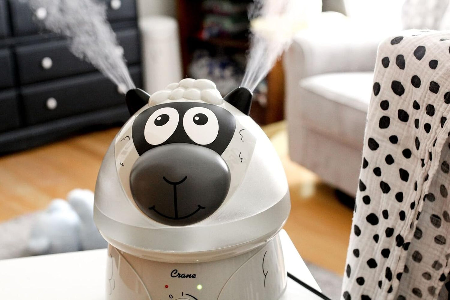 Crane Cute Animal Humidifier for Kids Bedroom and Nursery, Ultrasonic Cool Mist, 1 Gallon, Auto Shut Off, Cool Mist Humidifier