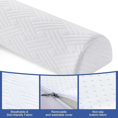 Ceekliybear 1-Pack Premium Foam Bed Bumpers for Toddler, Non-Slip Bed Rails for Toddlers for Twin, Queen, King Beds, Machine Washable Bumpers Cover for Easy Care（Size：52" x 7" x 5"）