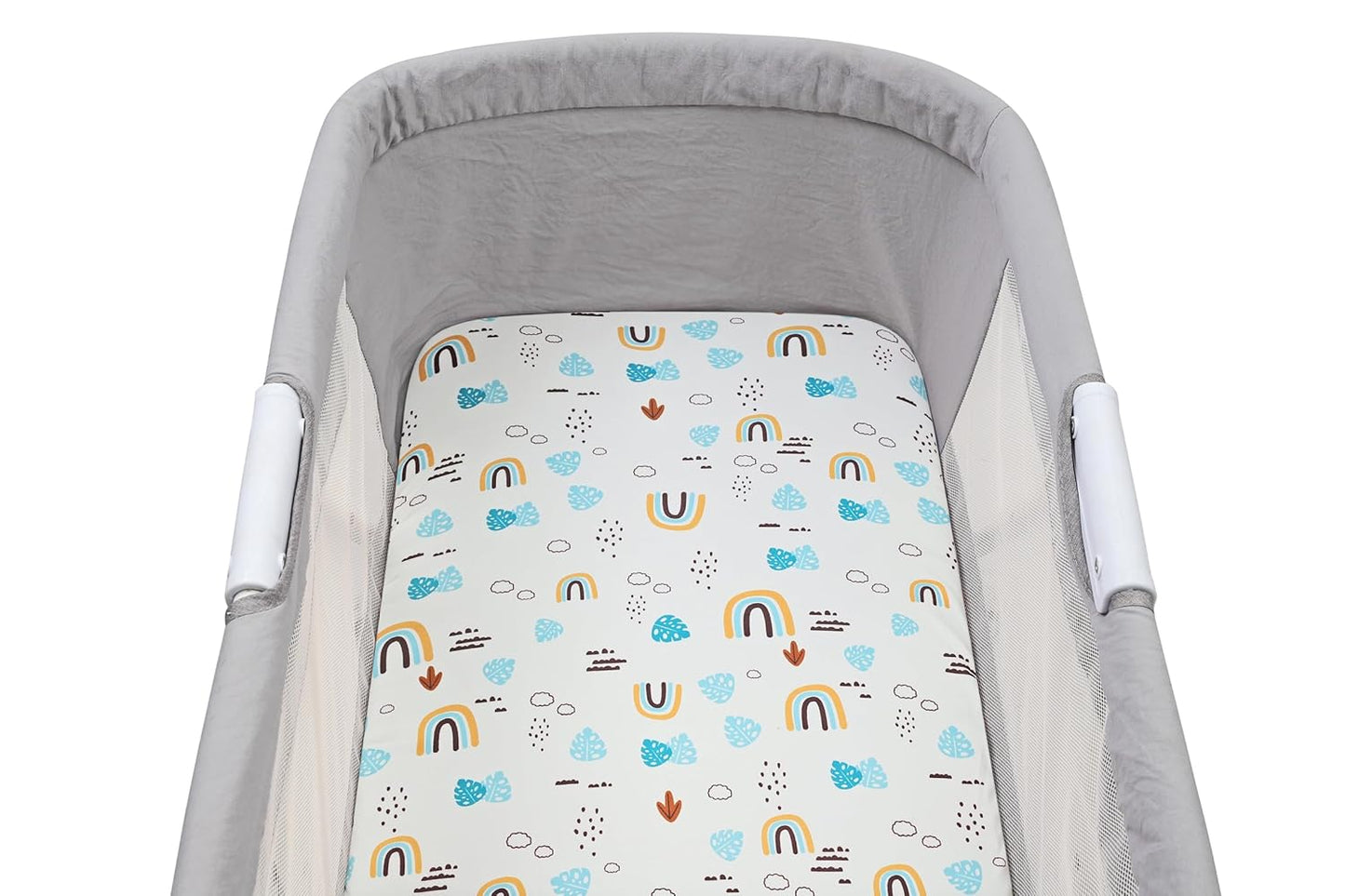 Onacosht Stretchy Bassinet Sheets 33" x 19" Compatible with Mika Micky, KoolaBaby (3 in 1), BabyBond, HARPPA and RICUTON Bedside Bassinet, 3 Pack for Baby Boy and Girl, Pink Floral