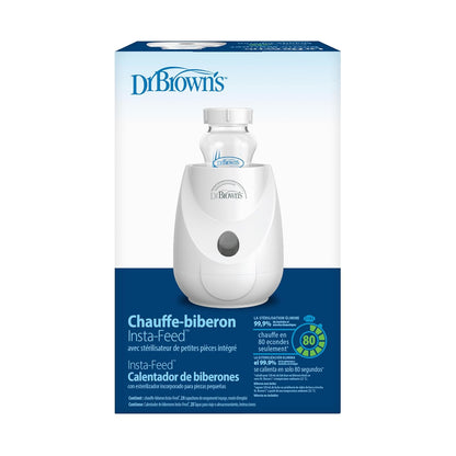 Dr. Brown's Insta-Feed Baby Bottle Warmer and Sterilizer for Baby Bottles and Baby Food Jars, BPA-Free Plastic