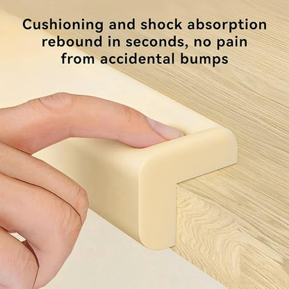 Edge Corner Protector for Baby, Furniture Corner Guard, Baby Proof Bumper Cushion, Soft Safety Pre-Taped Rubber Foam (Large 16.7ft Edge 8 Corners)