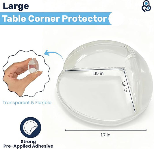 Baby Proof Me 12 Pack Large Table Corner Protector for Baby & Toddlers, Clear Corner Guards & Edge Protectors, Furniture Corner & Edge Safety Bumpers, Baby Proofing for Sharp Edges, Strong Adhesive