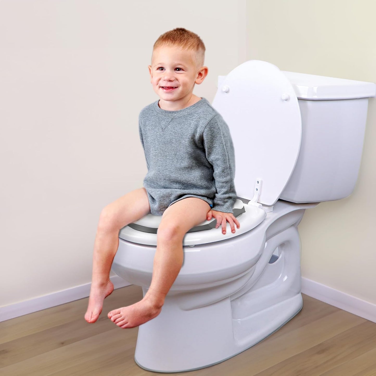 Soft Potty Seat – Cushioned Toddler Toilet Trainer with Easy-Grip Handles, Made in USA, Designed for Early Potty Training