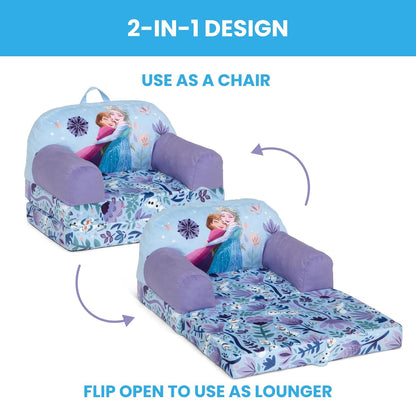 Delta Children - Cars Cozee Buddy Flip-Out Kids Chair, Blue
