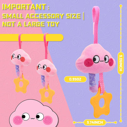 Musical Car Seat Toy for Babies 0-12 Months Girl, 5-in-1 Sensory Activity Hanging Toy Stroller Toy with Soothing Music, Rattle, Mirror for Newborn Infants Essential Gifts, Unicorn