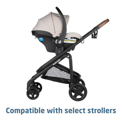 Maxi-Cosi Mico Luxe Infant Car Seat with Base, Rear Facing Car Seat for Babies, Baby Carseat 4-30 lbs, Baby Car Seats, Infant Car Seats, New Hope Tan
