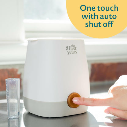 The First Years Gentle Warmth Digital Baby Bottle Warmer - Bottle Warmer for Breastmilk, Baby Formula, and Baby Food - Includes Milk Warmer, Basket, and Cup - White