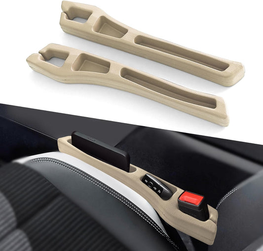 2PCS No Drop Seat Guard, Car Seat Gap Filler, Multi-Function Car Side Gap Filler for Prevent Items Falling, Universal Auto Blocker Between Seats Auto Organizer Accessories for Most Cars