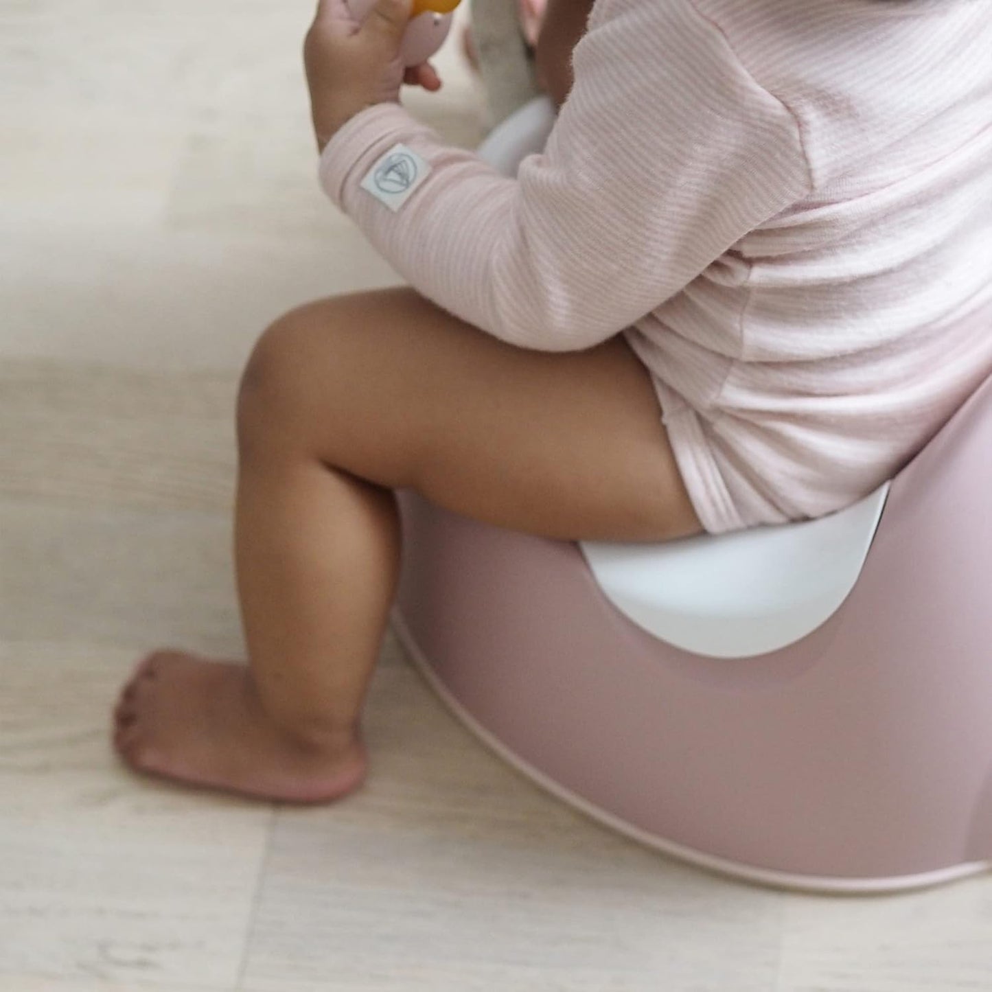 BEABA Ergonomic Training Potty, Provides Comfort and Support, Lightweight & Portable, Compact Toddler Potty (Rain)
