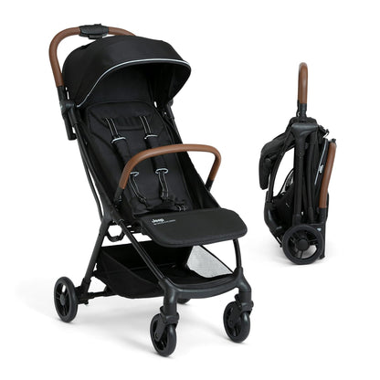 Jeep Altitude Compact Travel Stroller by Delta Children Greenguard Gold, Easy One Hand Fold, Lightweight, Extendable Canopy with Peek-a-Boo Window, Reclining Seat, 4 Wheel Suspension, Olive Green