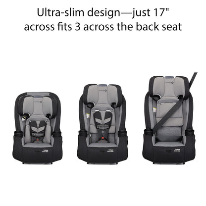 Safety 1st Convertible Car Seat, Convert from Rear to Forward Facing and Belt-Positioning Booster, High Street, From Birth to Age 10, TriMate