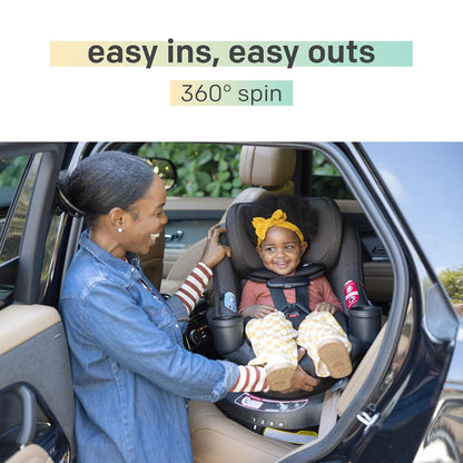 Chili Spin SI Rotating 2-in-1 Convertible Car Seat, Rear and Forward-Facing, No-Rethread Harness, Tested for Safety Standards (Mocha)
