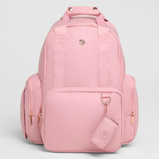 HUGGIES Unisex-adult Signature Hug Pack Diaper Backpack, Bridal Rose, One Size