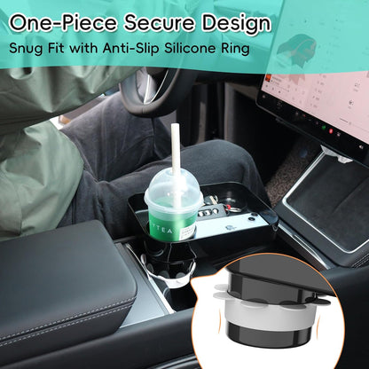 Kids Car Seat Tray, Travel Tray with Cup Holder for Toddler Baby, Kids Car Seat Food Snack Organizer for Road Trip, Stroller Snack Organizer Travel Must Haves Toddler Must Haves (Dark Gray, 1PCS)