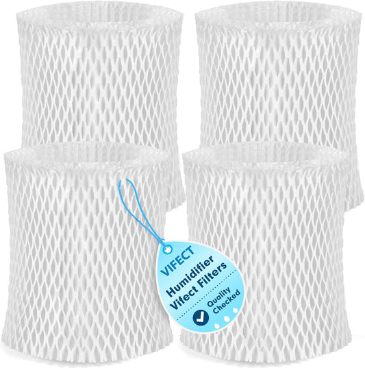 4 Pack Humidifier Wicking Replacement Filter Compatible with Canopy Bedside and Nursery Humidifier, Wood Pulp & Paper Filter