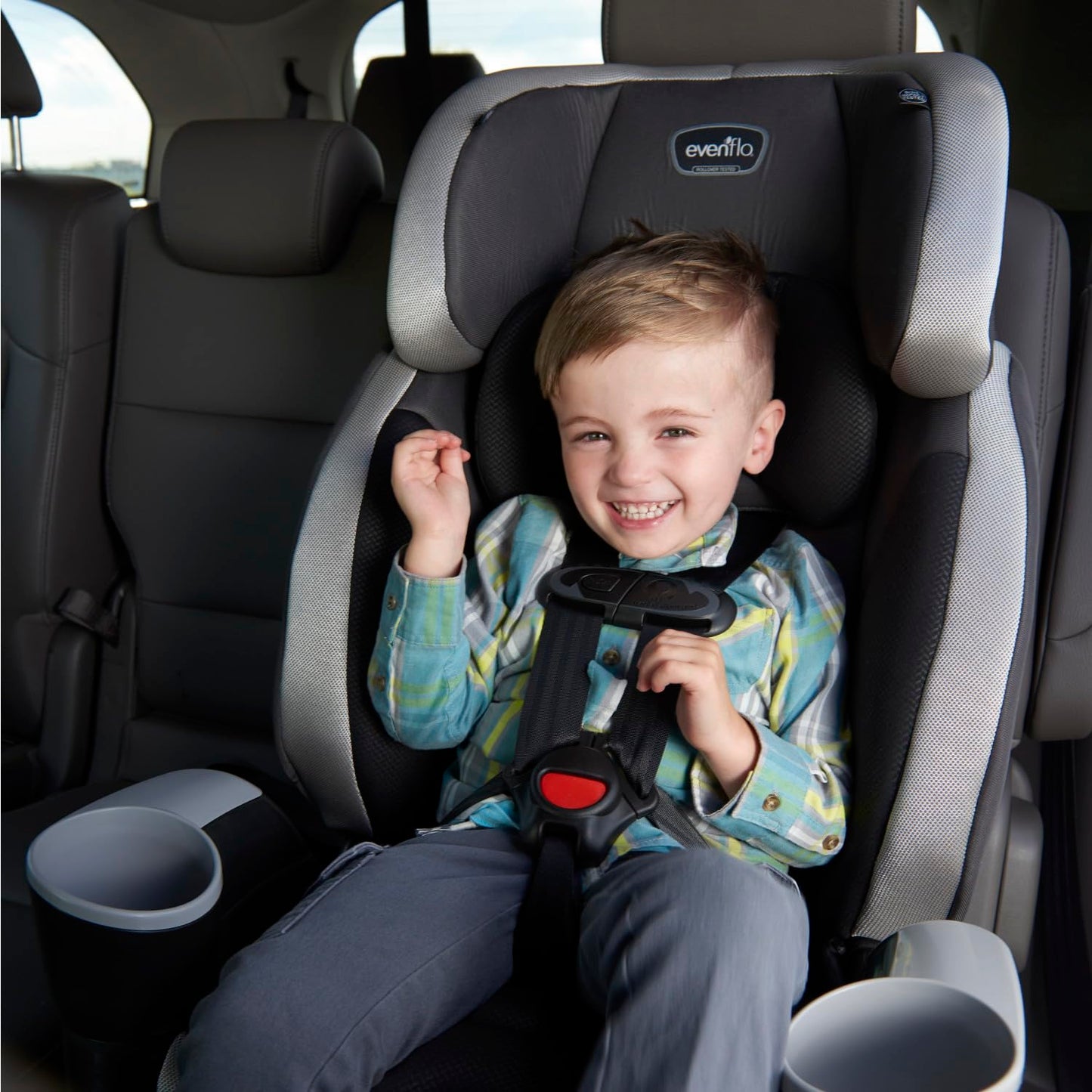 Evenflo Maestro Sport Booster Car Seat (Granite Gray)