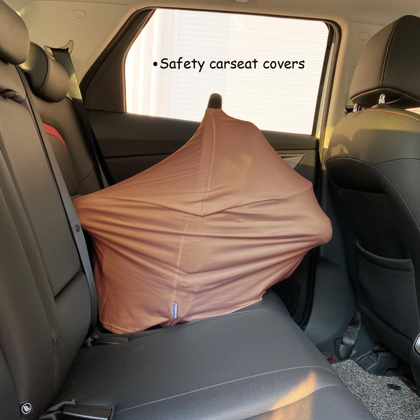Car Seat Covers for Babies - Multi-use Carseat Canopy Cover Breastfeeding Covers, Stroller Canopy Cover (Navy Dinosaur)