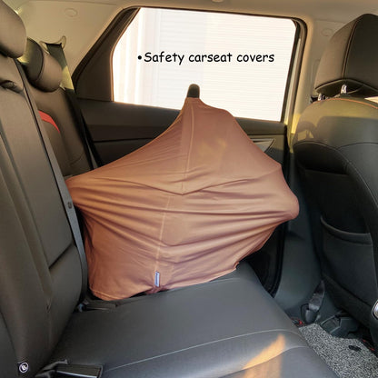Car Seat Covers for Babies - Multi-use Carseat Canopy Cover Breastfeeding Covers, Stroller Canopy Cover (Navy Dinosaur)