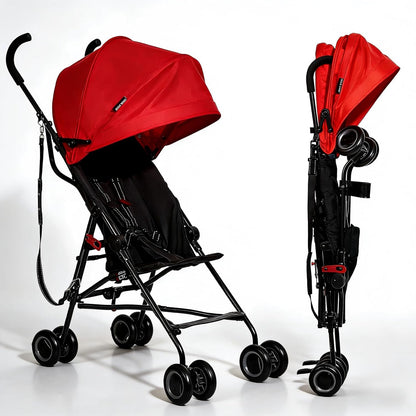 Lightweight Travel Stroller, Cool Kids Baby Portable Stroller with Carrier for Walking, Shopping, and Playgrounds