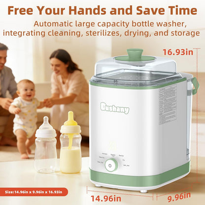 EaseClean Bottle Washer Pro | All-in-One Bottle Washer and Sterilizer and Dryer | Baby Bottle Washer for Bottles, Pump Parts & Baby Essentials | Replaces Hand Washing