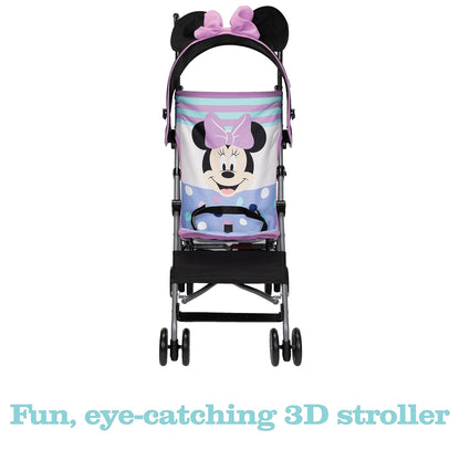 Disney Baby Character Umbrella Stroller, Eye-catching, Fun, 3D Stroller, Hide & Seek Mickey