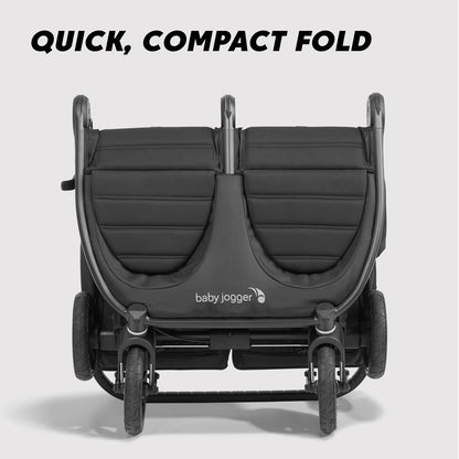 Baby Jogger City Mini GT3 All Terrain Baby Stroller with Forever Air Rubber Tires, All Wheel Suspension, Lightweight Stroller with Magnetic Buckle, No-Rethread Harness, and Foot Brake, Frosted Ivory