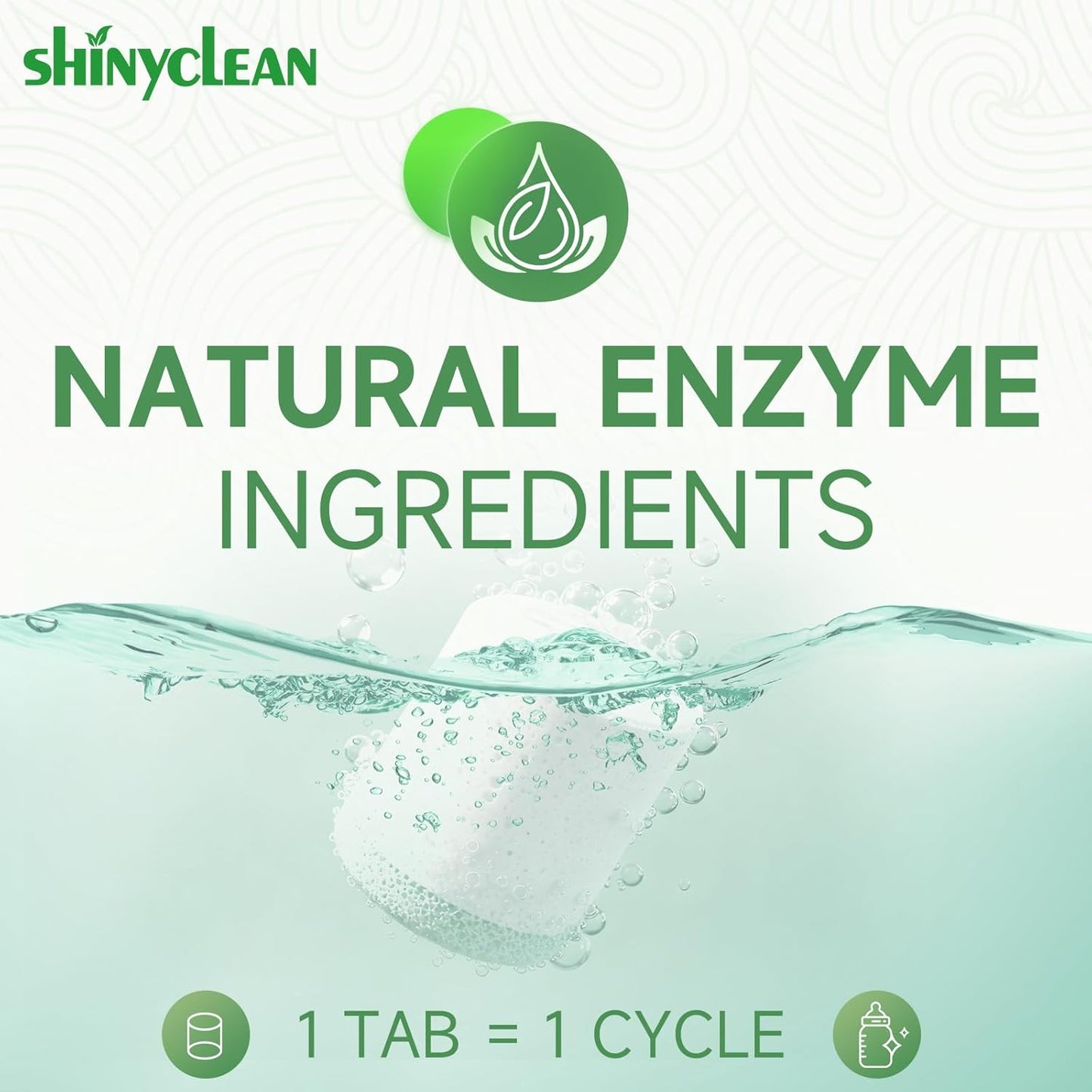 360PCS Baby Bottle Washer Tablets for Momcozy & Baby Brezza Pro, Natural Enzyme Detergent,Deep Cleaning, Chlorine & Fragrance Free, No Residue, Universal Fit All Bottle Washers Machines