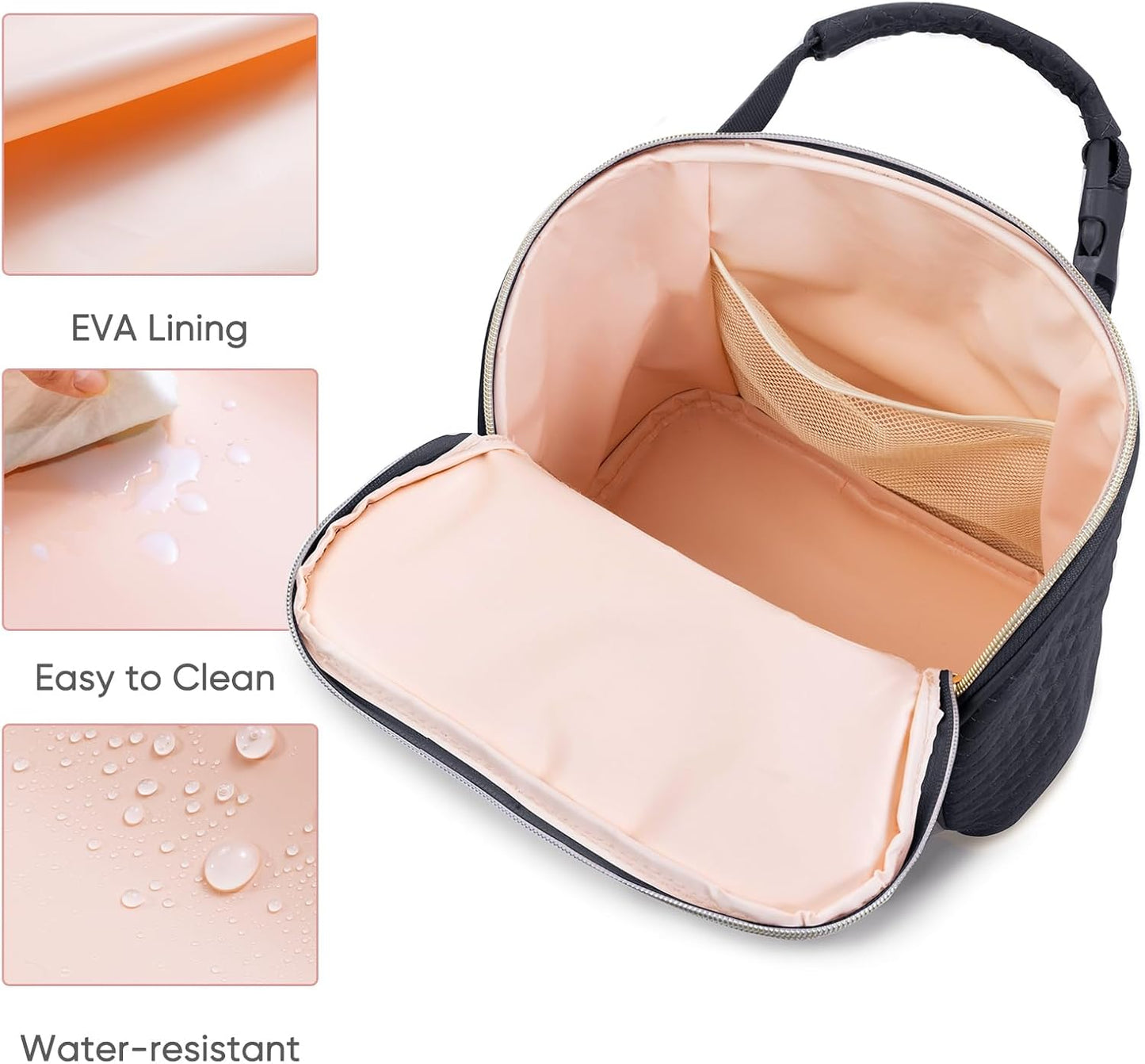 SFYBYHEART Breastmilk Cooler Travel Bag with Ice Pack for 6 Baby Bottles Up to 9 Ounce - Insulated Bottle bag for Daycare - Breastmilk Storage Bag - Baby Bottle Cooler Bag - Bottle Holder