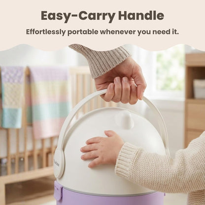 iTouchless Odor-Locking Diaper Pail - 2026 Award-Winning Ag+ Silver Ion Nursery Bin - Fits Any Bag, No Refills Needed - Includes 20 Leak-Proof Bags (Hold 300 Diapers) - Boho White Baby Registry Gift