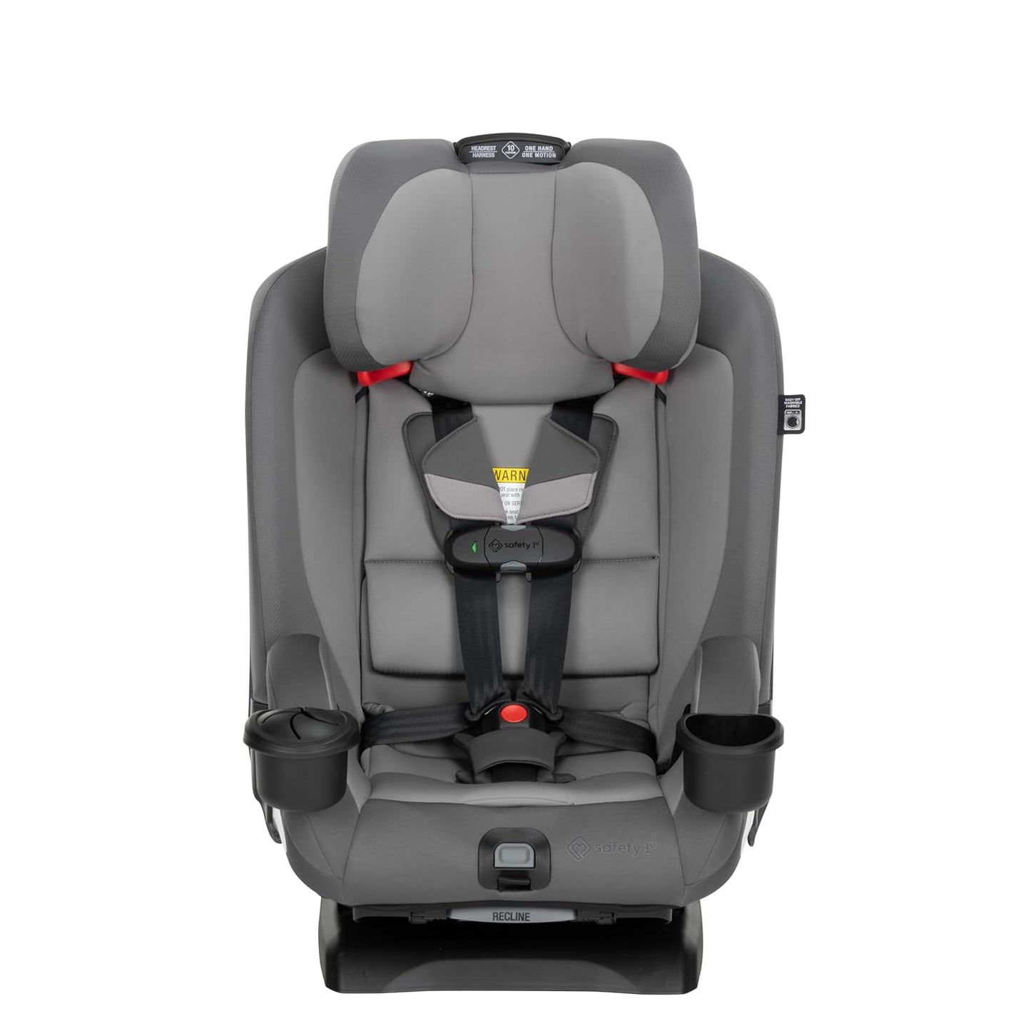 Safety 1st EverSlim 4-in-1 Convertible Car Seat, SecureTech Chest Clip, Ultra-Slim, 4-Mode Infant to Booster, Baby Car Seat, 5-100 lbs, Memory Foam, Office Space